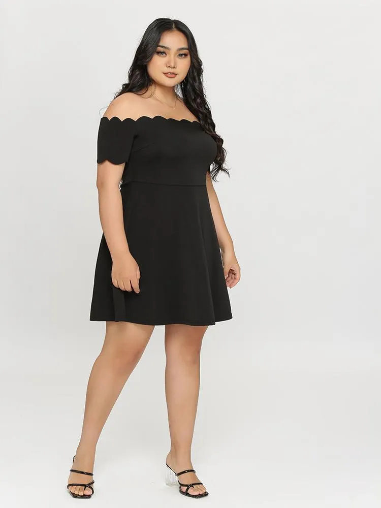 Off Shoulder Trim Dress