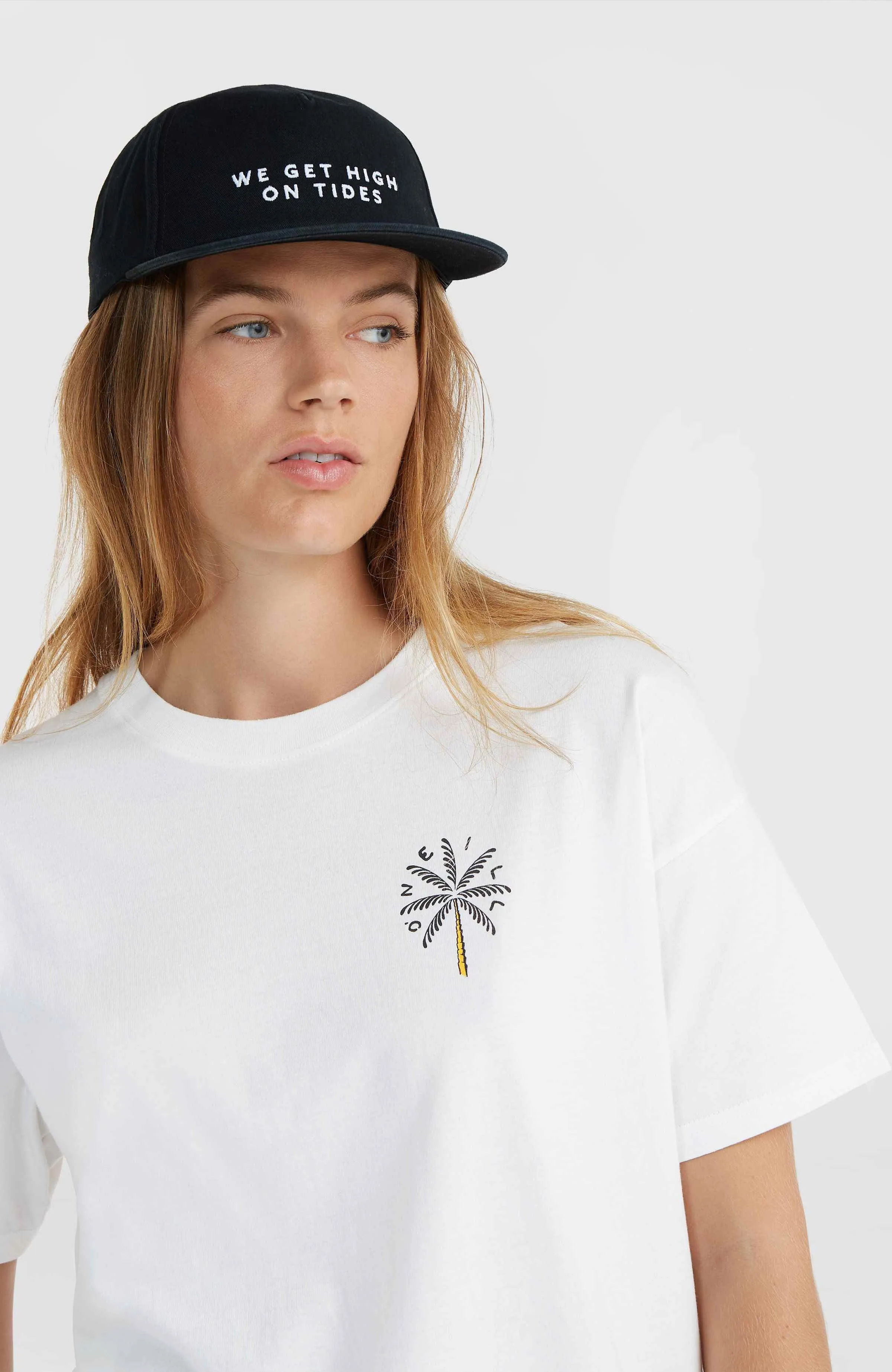 O'Neill Beach Vintage High On Tides T-Shirt | Snow White