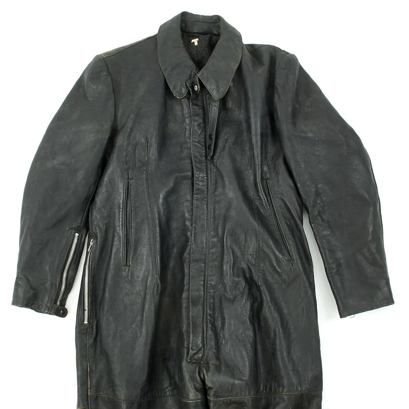 Original German WWII Luftwaffe Leather Winter Flying Suit