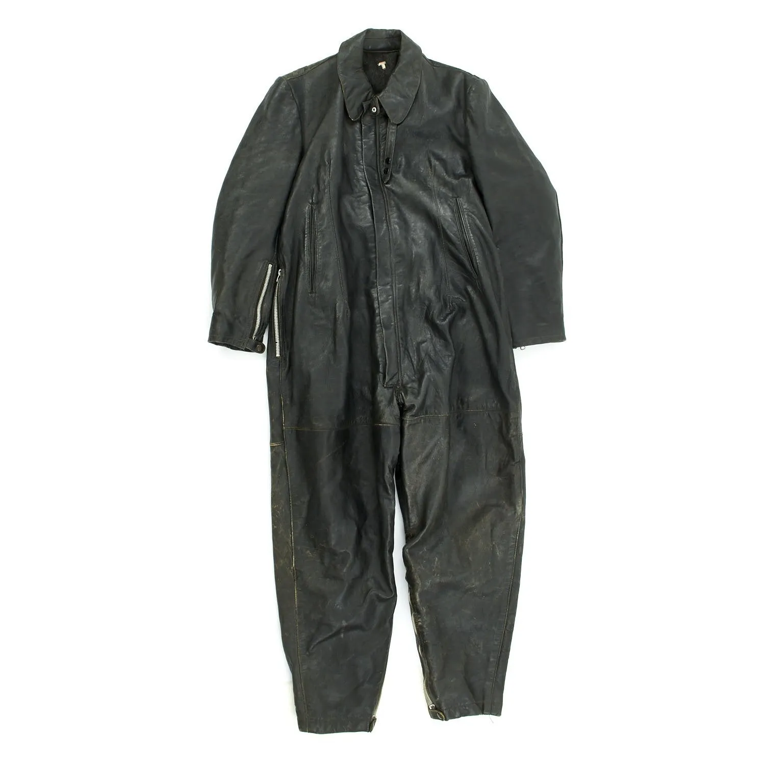 Original German WWII Luftwaffe Leather Winter Flying Suit