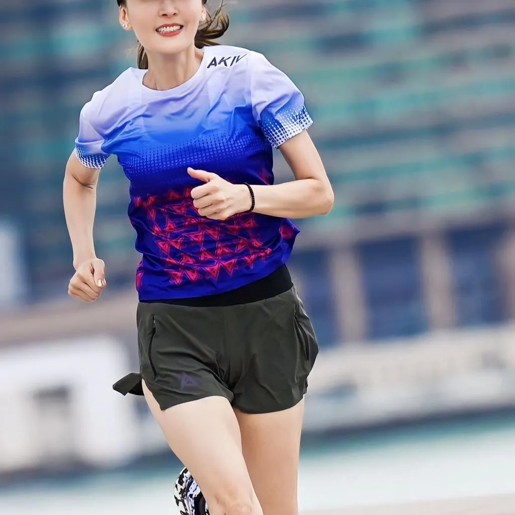 Pre-order:Deliver in 14-21 days | AKIV Ultralight Training T-Shirt Kids | Blue