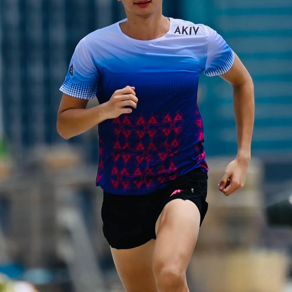 Pre-order:Deliver in 14-21 days | AKIV Ultralight Training T-Shirt Kids | Blue
