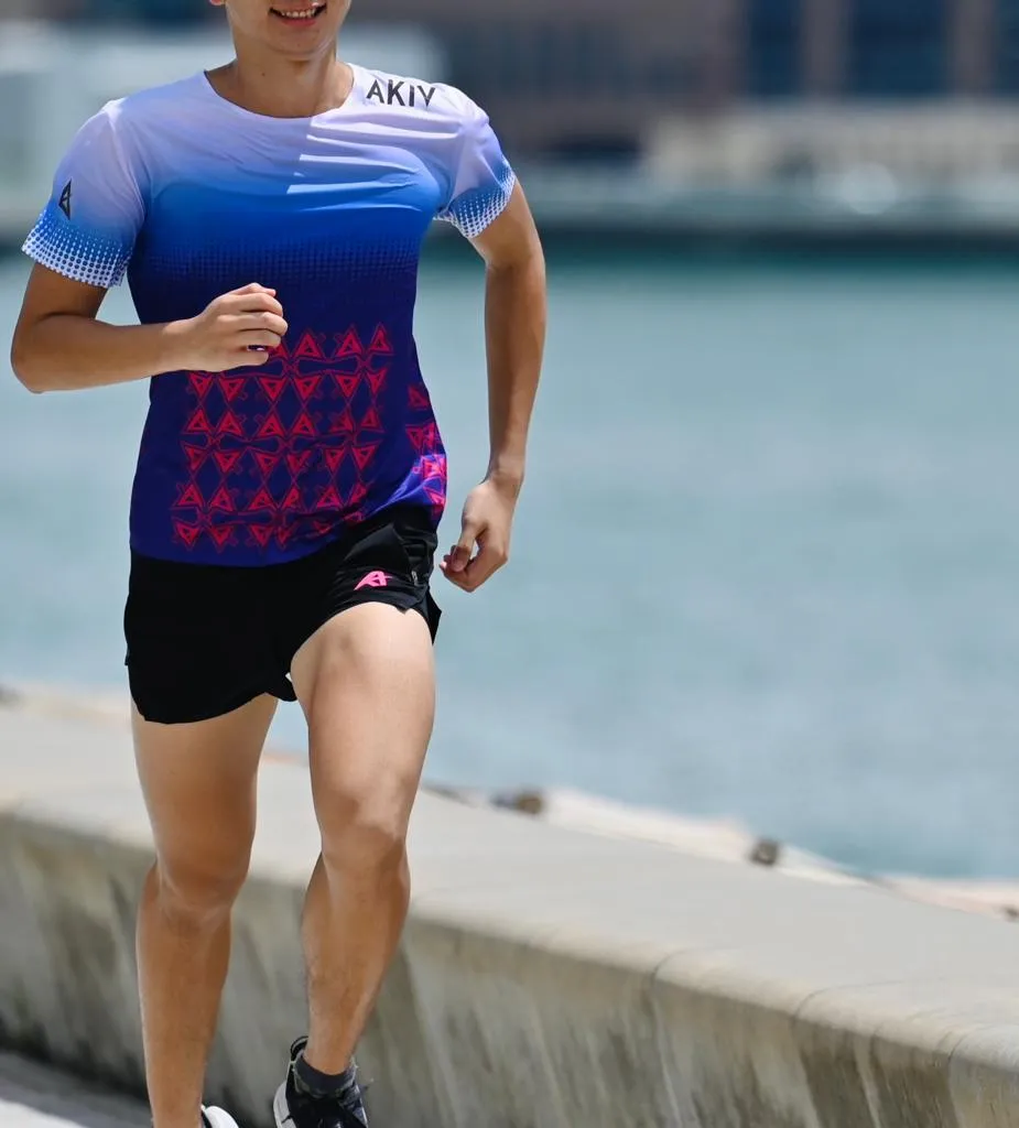 Pre-order:Deliver in 14-21 days | AKIV Ultralight Training T-Shirt Kids | Blue