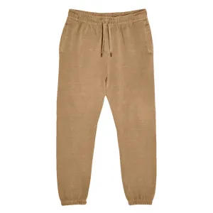 Premium Streetwear Cuffed Sweatpants - Saddle Brown