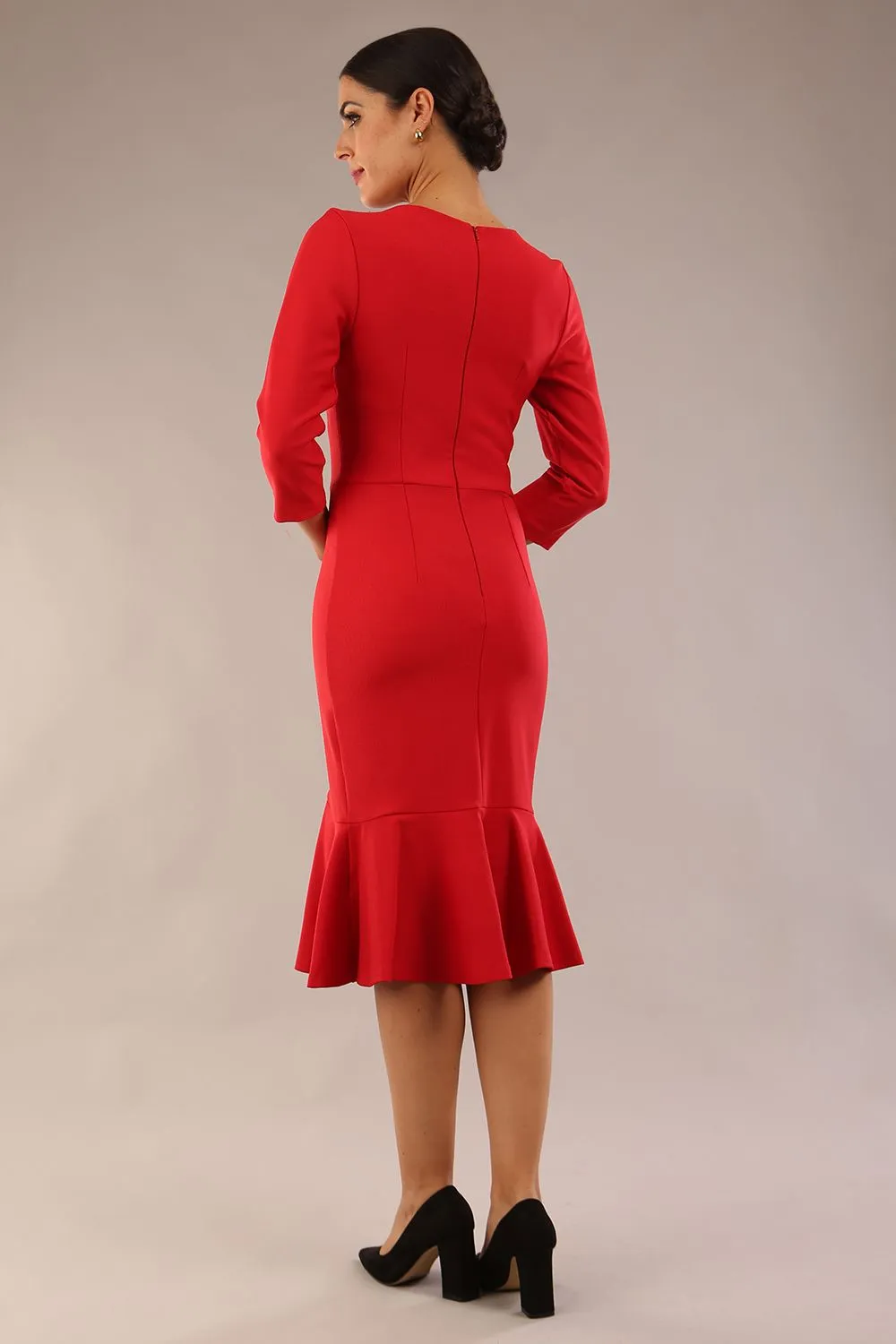 Seed Brecon Fishtail Sleeved Dress