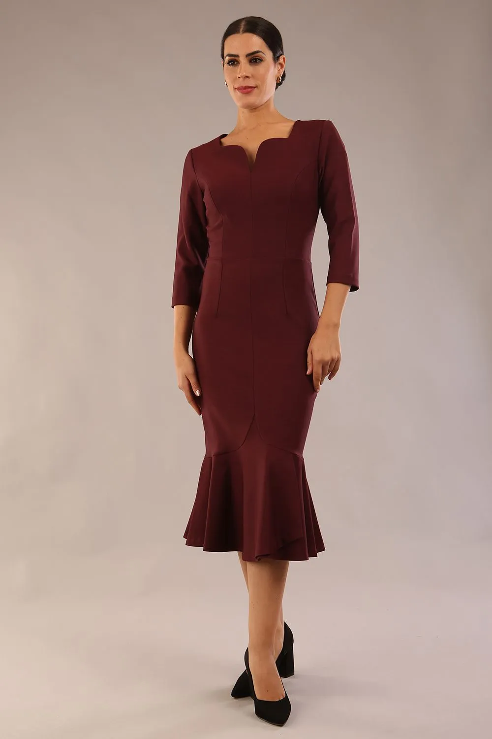 Seed Brecon Fishtail Sleeved Dress