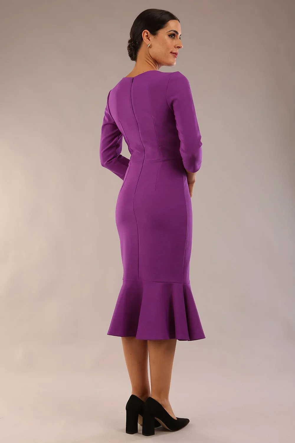 Seed Brecon Fishtail Sleeved Dress