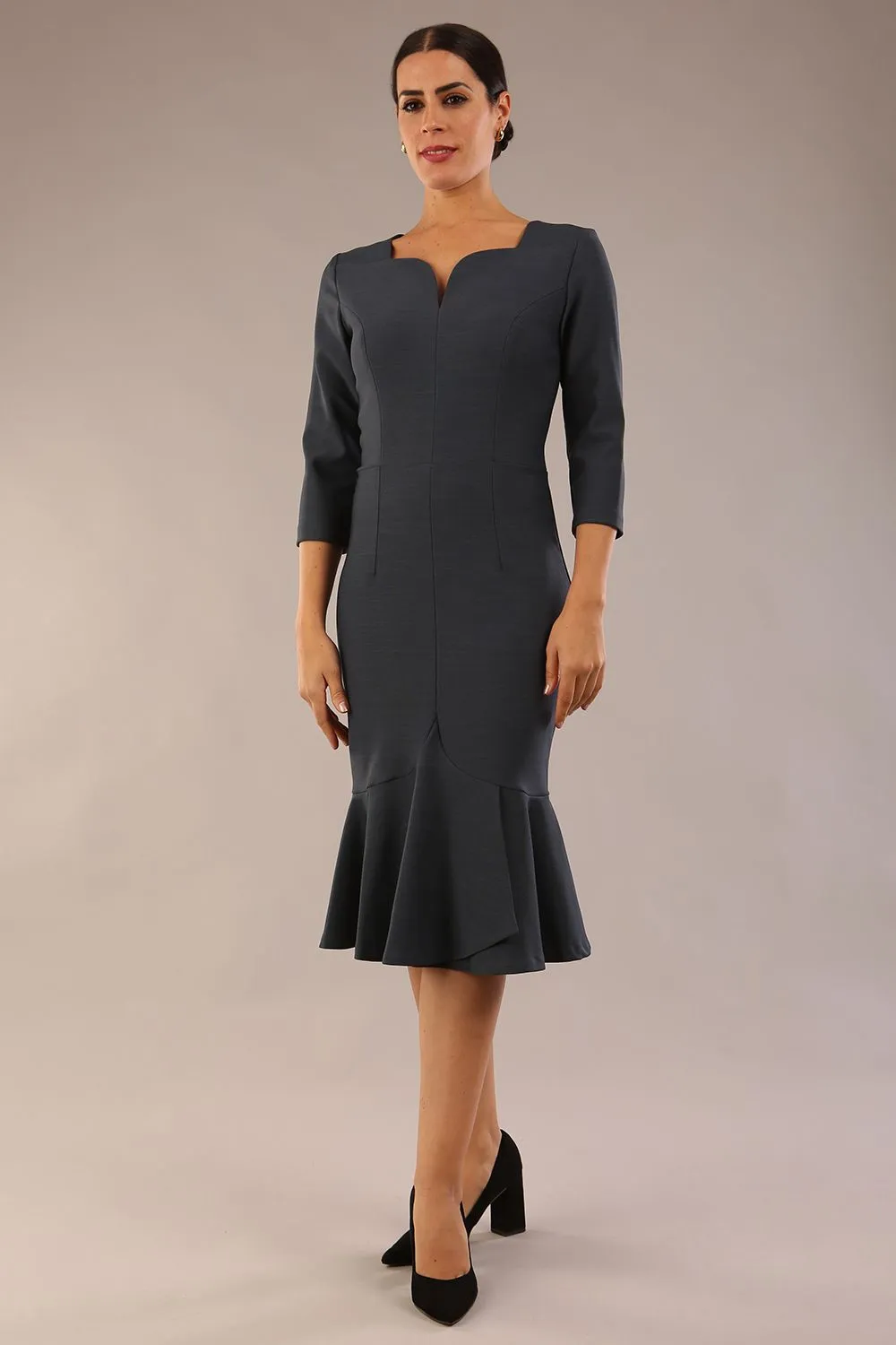 Seed Brecon Fishtail Sleeved Dress