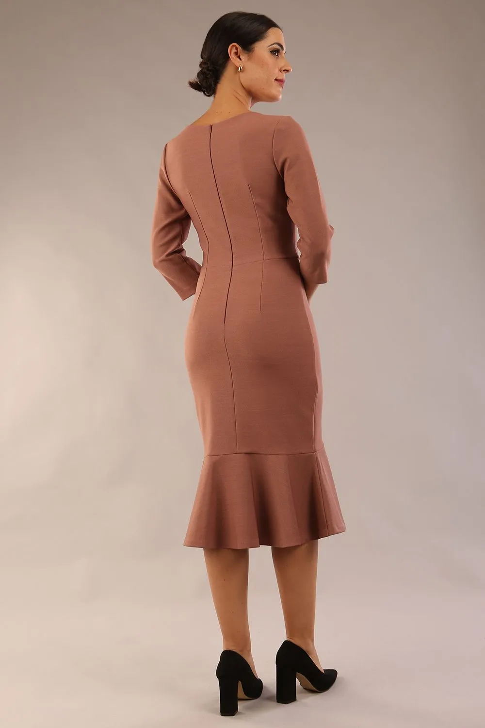 Seed Brecon Fishtail Sleeved Dress