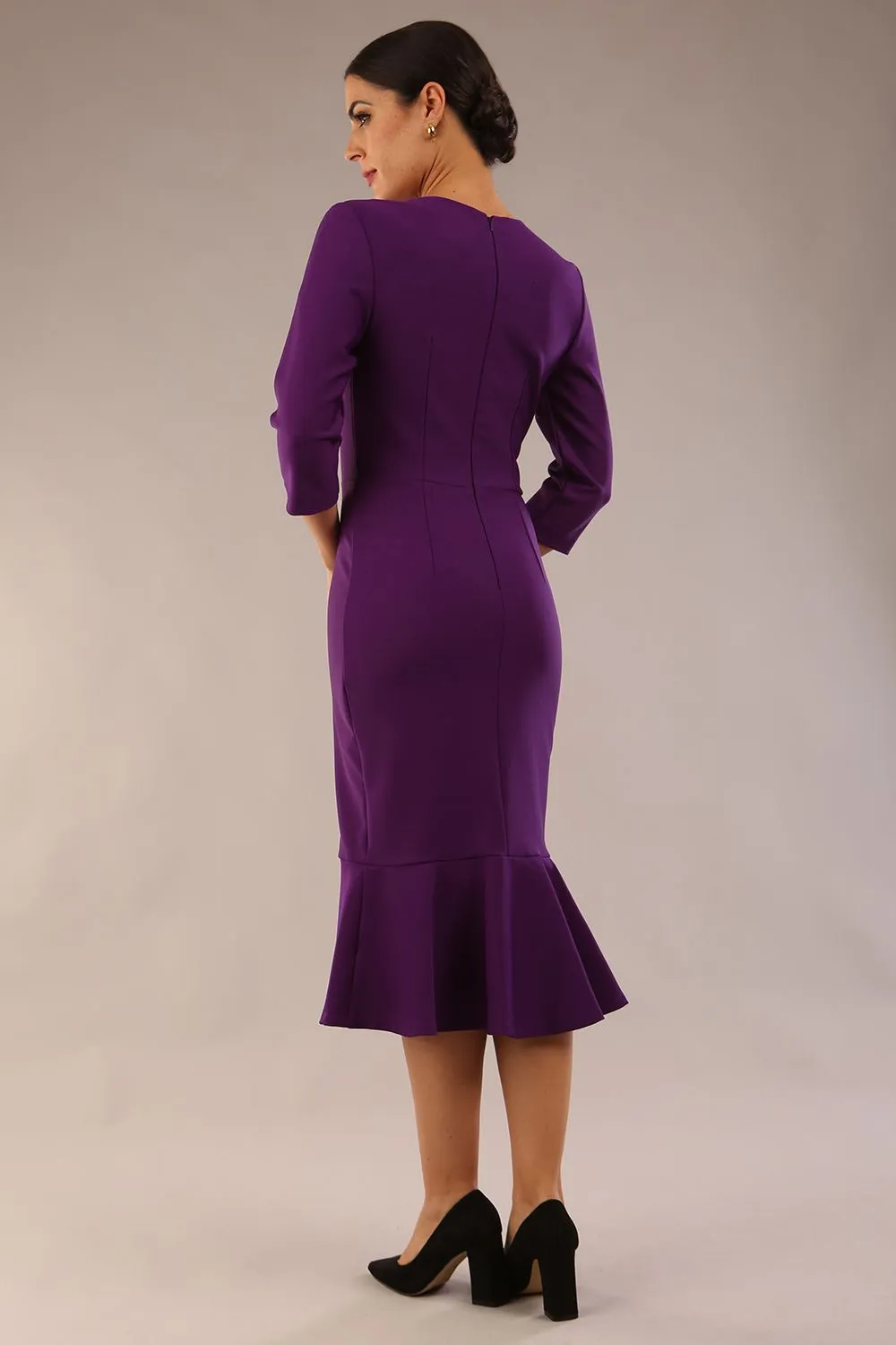 Seed Brecon Fishtail Sleeved Dress