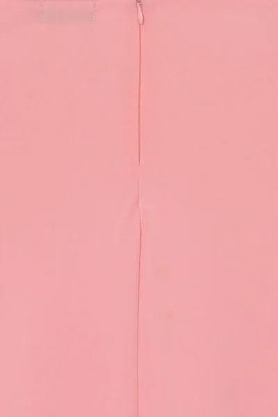 Seska Blush Crystal Plunge Thigh Split Fishtail Maxi Dress