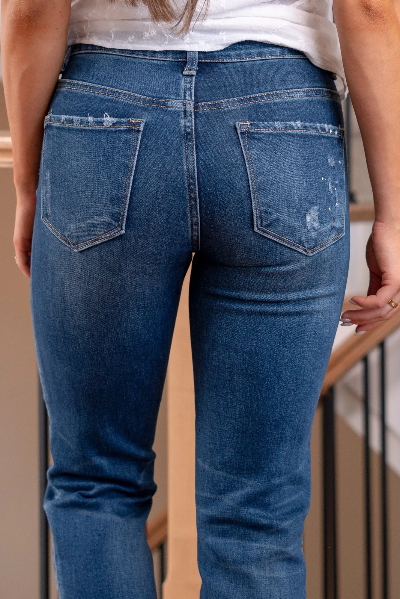 Sierra Mid Rise Tapered Jeans