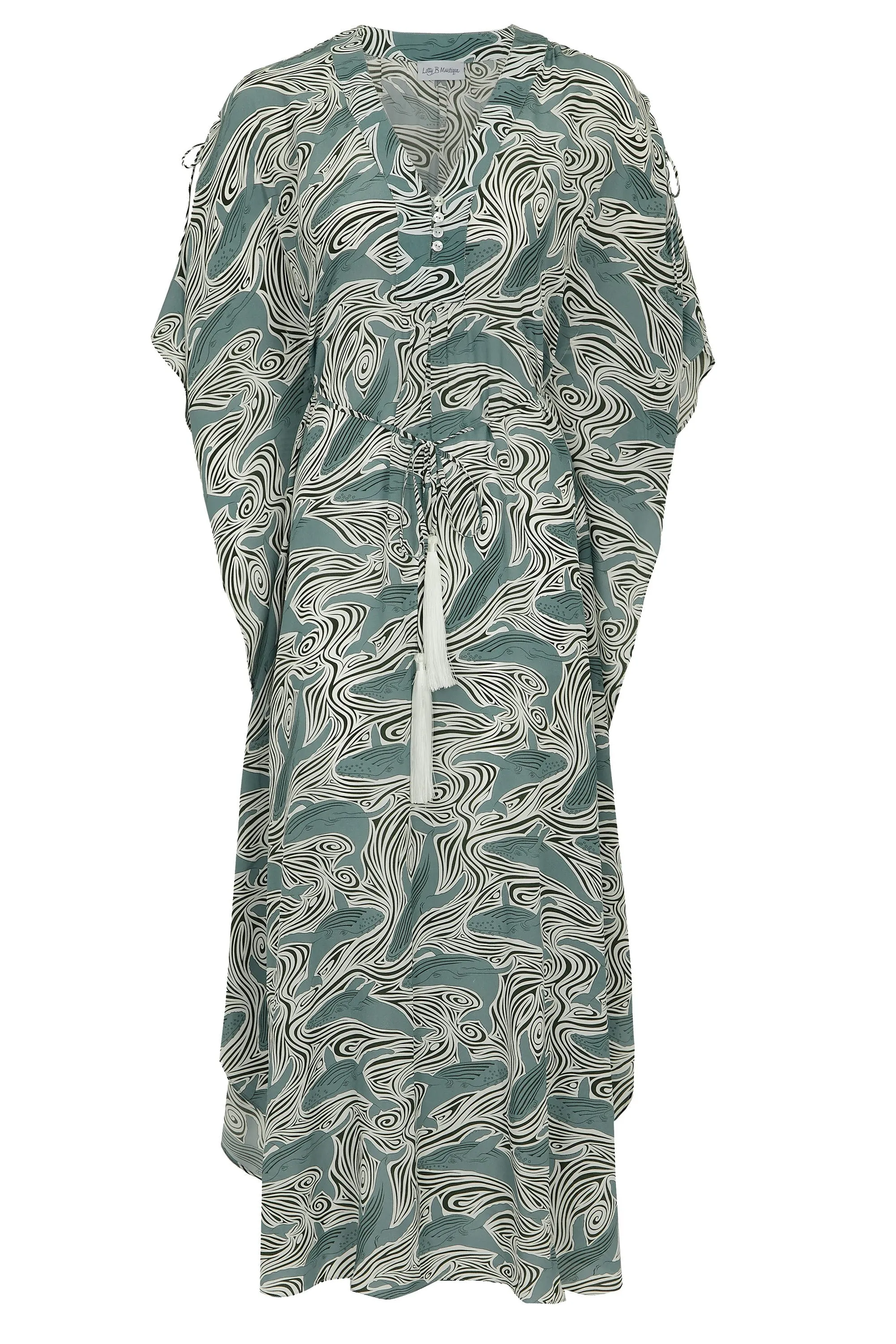 Silk Jenlee Kaftan WHALE