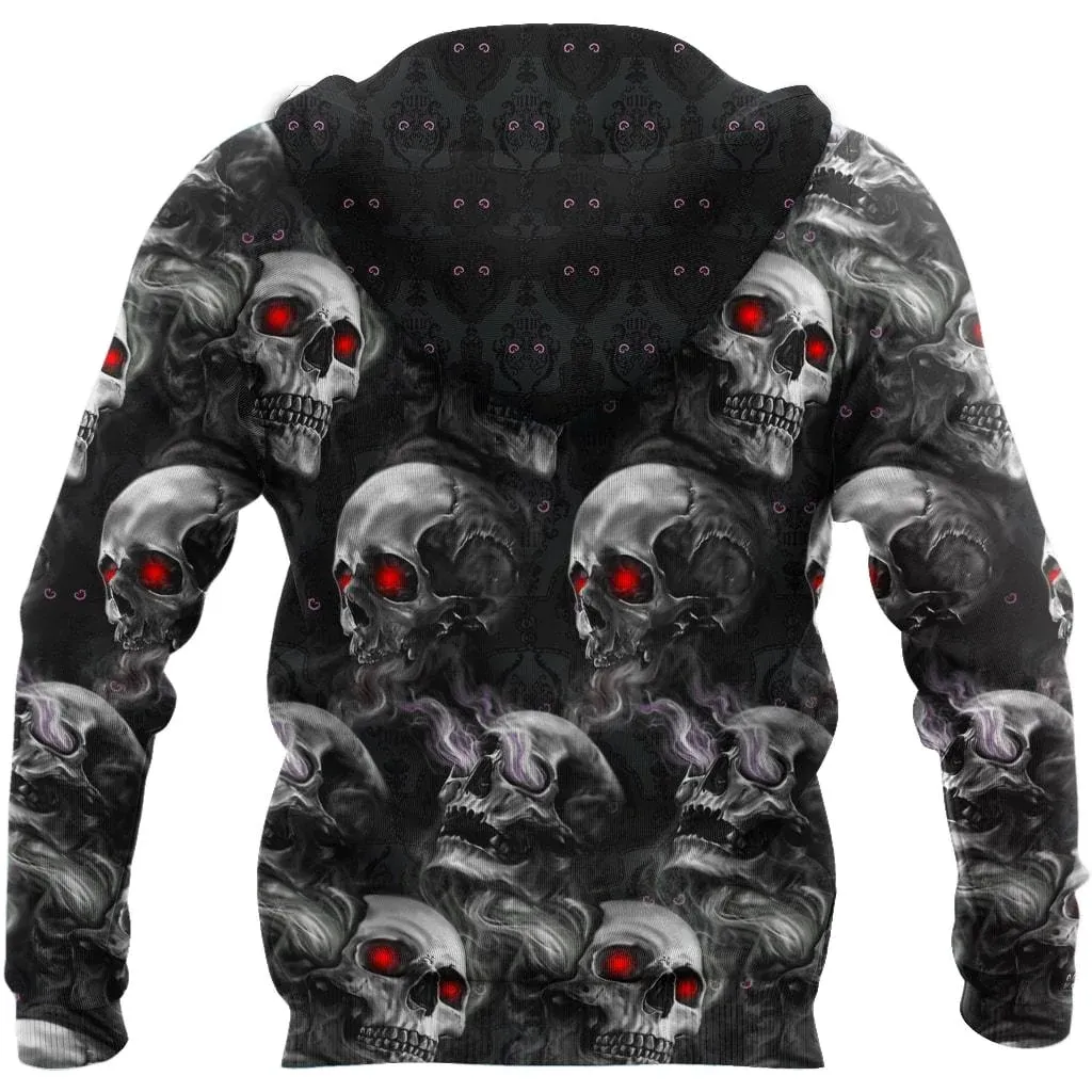 Skull Art Hoodie For Men And Women, Many Skull On Hoodies, Sublimation Skull On Hoodie 3D