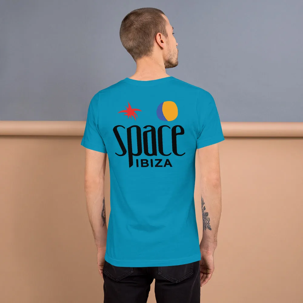 Space Ibiza Beach Club Logo Aqua T-shirt NEW
