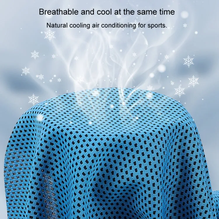 Sports Towel Set Travel Portable Quick Dry Cold Feeling Towel With Silicone Sleeve Storage Bag, Size: 30x80cm(Grey)