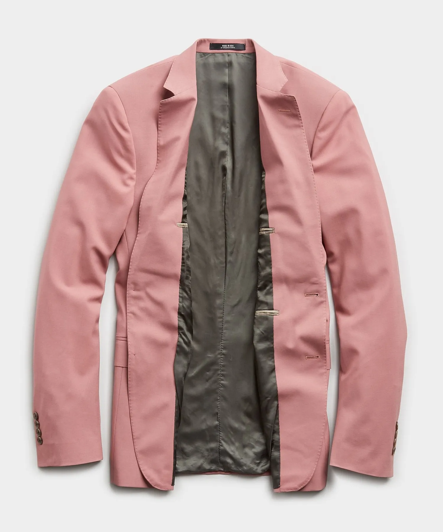 Sutton Wool Gabardine Suit Jacket in Mauve