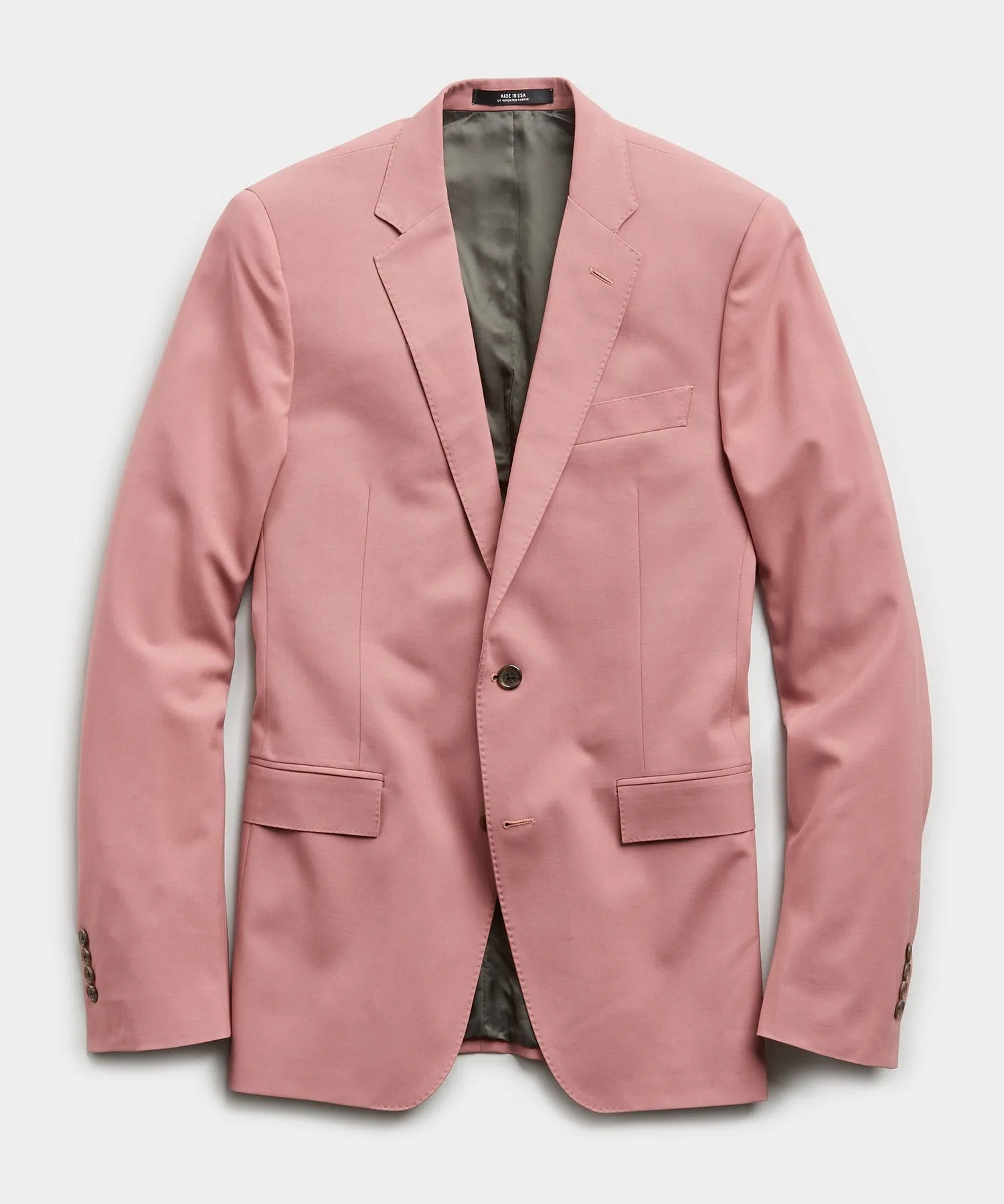 Sutton Wool Gabardine Suit Jacket in Mauve