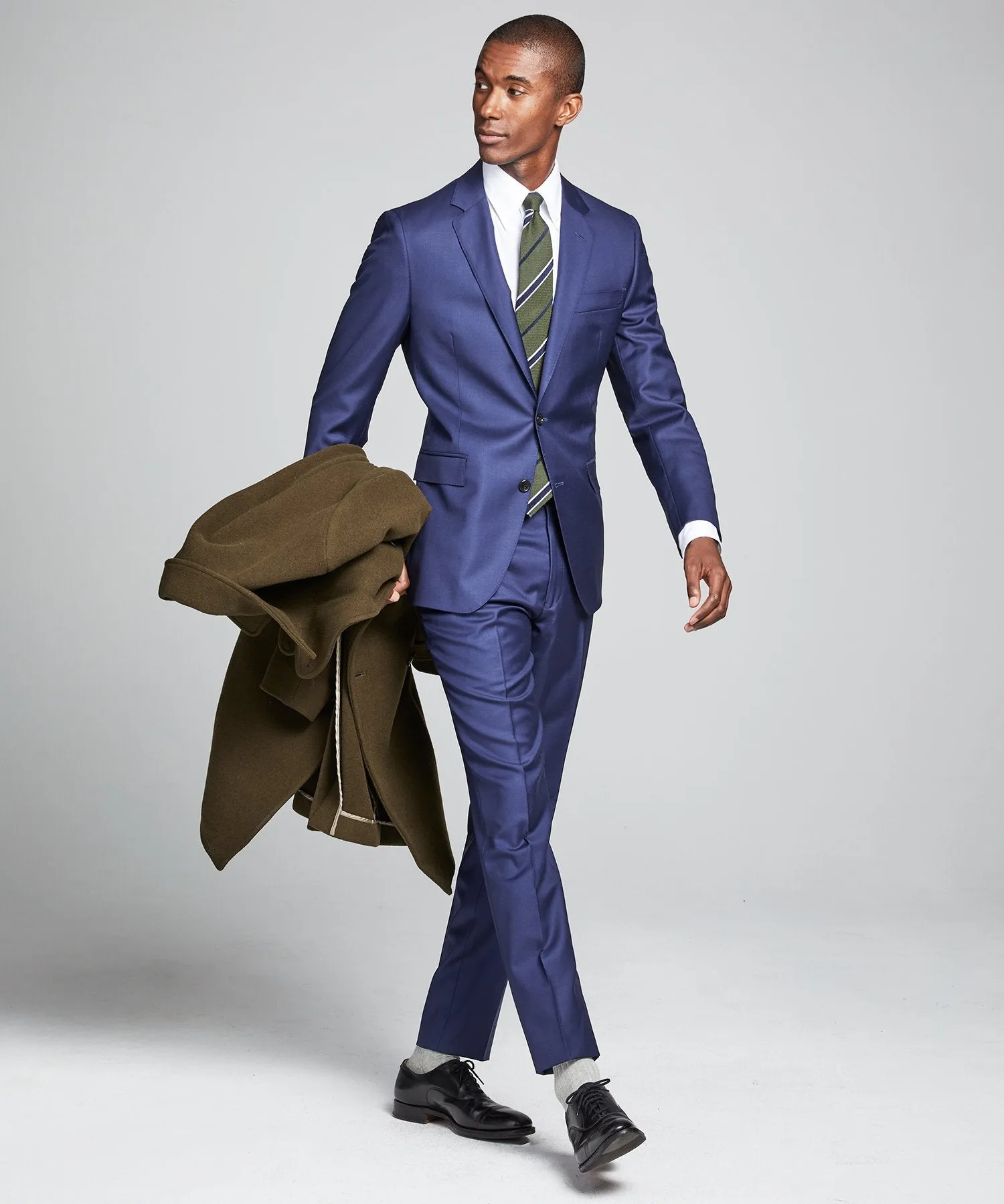 Sutton Wool Twill Suit In Blue