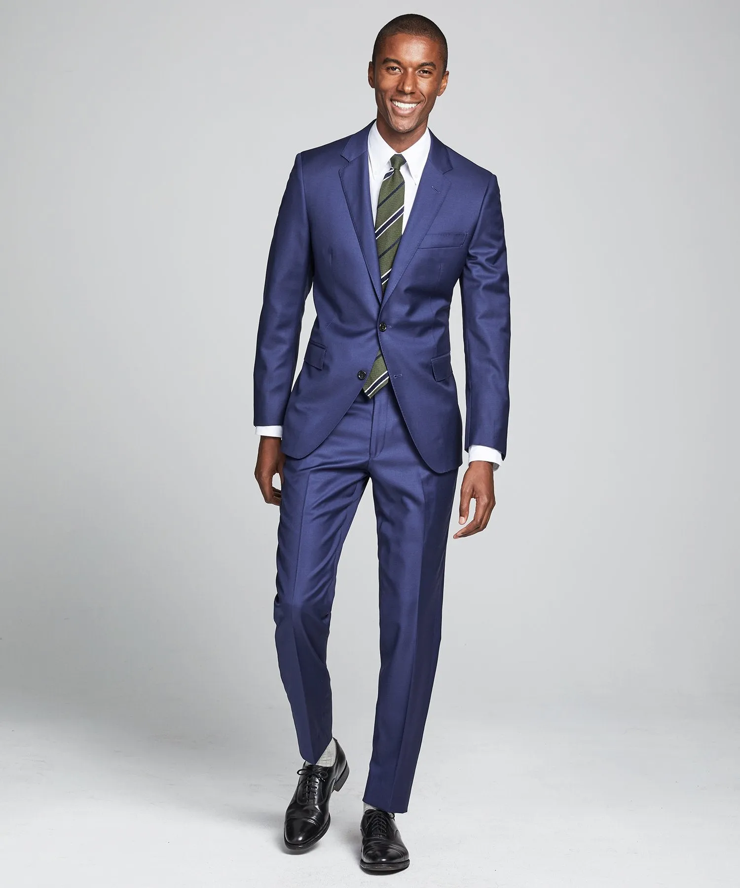 Sutton Wool Twill Suit In Blue