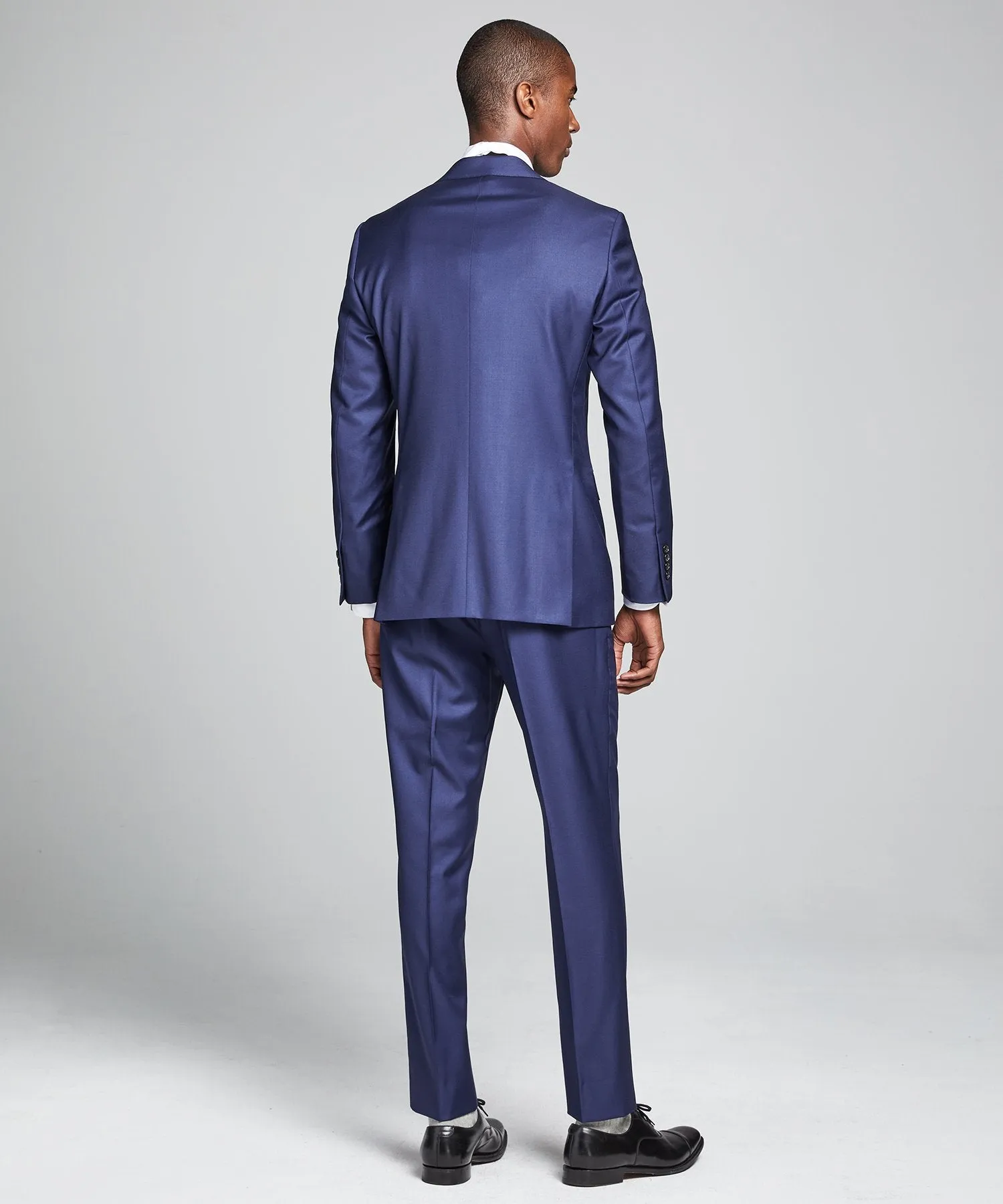 Sutton Wool Twill Suit In Blue