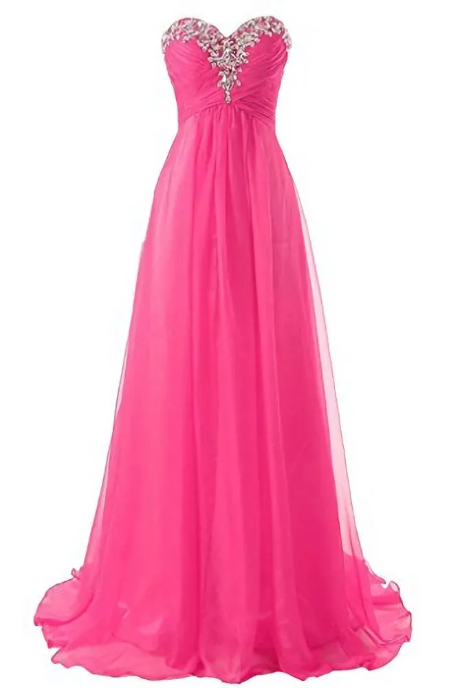 Sweetheart Beaded Illusion Fashion Evening Dresses