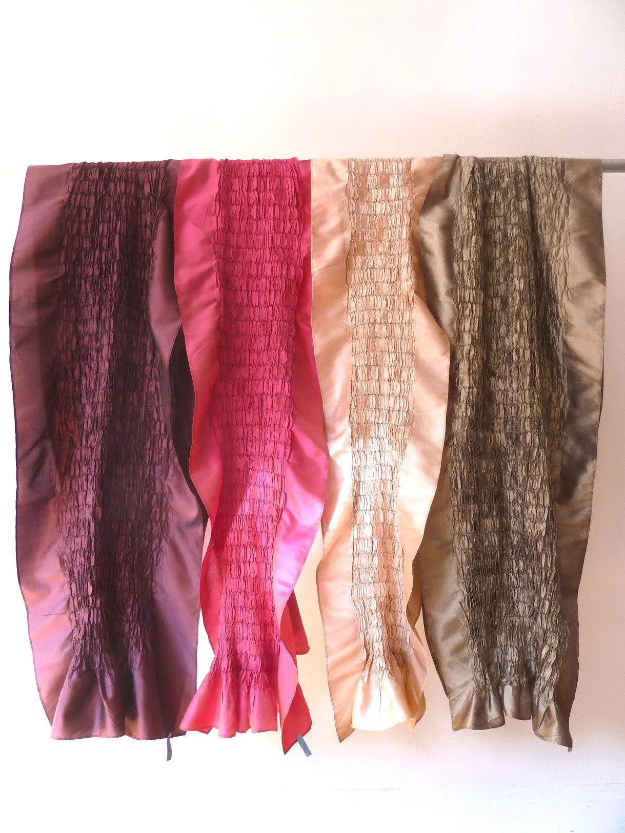 Thai Silk Taffeta Opera Shawl Sand Pink