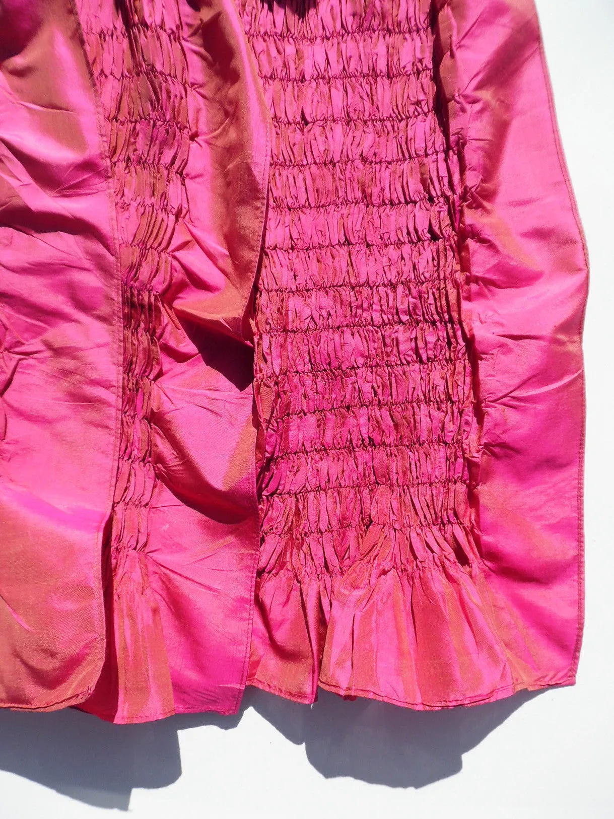 Thai Silk Taffeta Opera Shawl Sand Pink