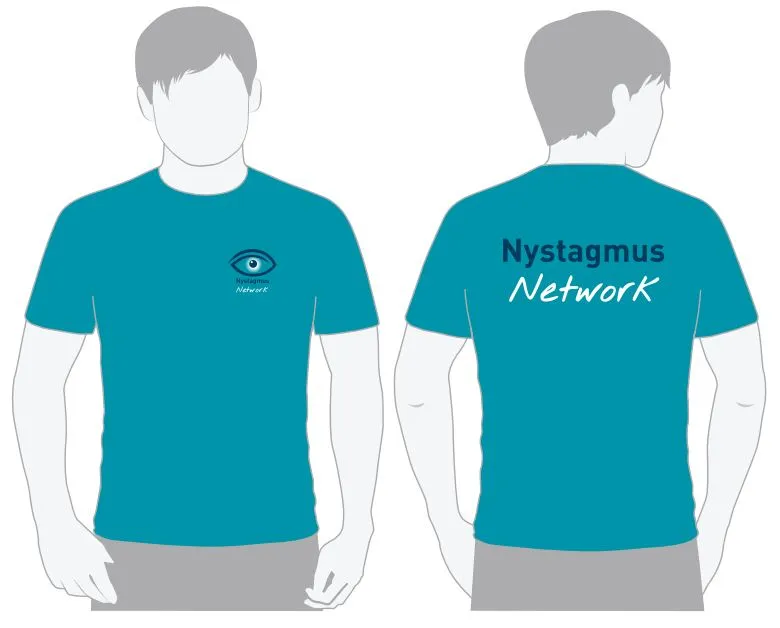 Tropical blue Nystagmus Network T-shirt