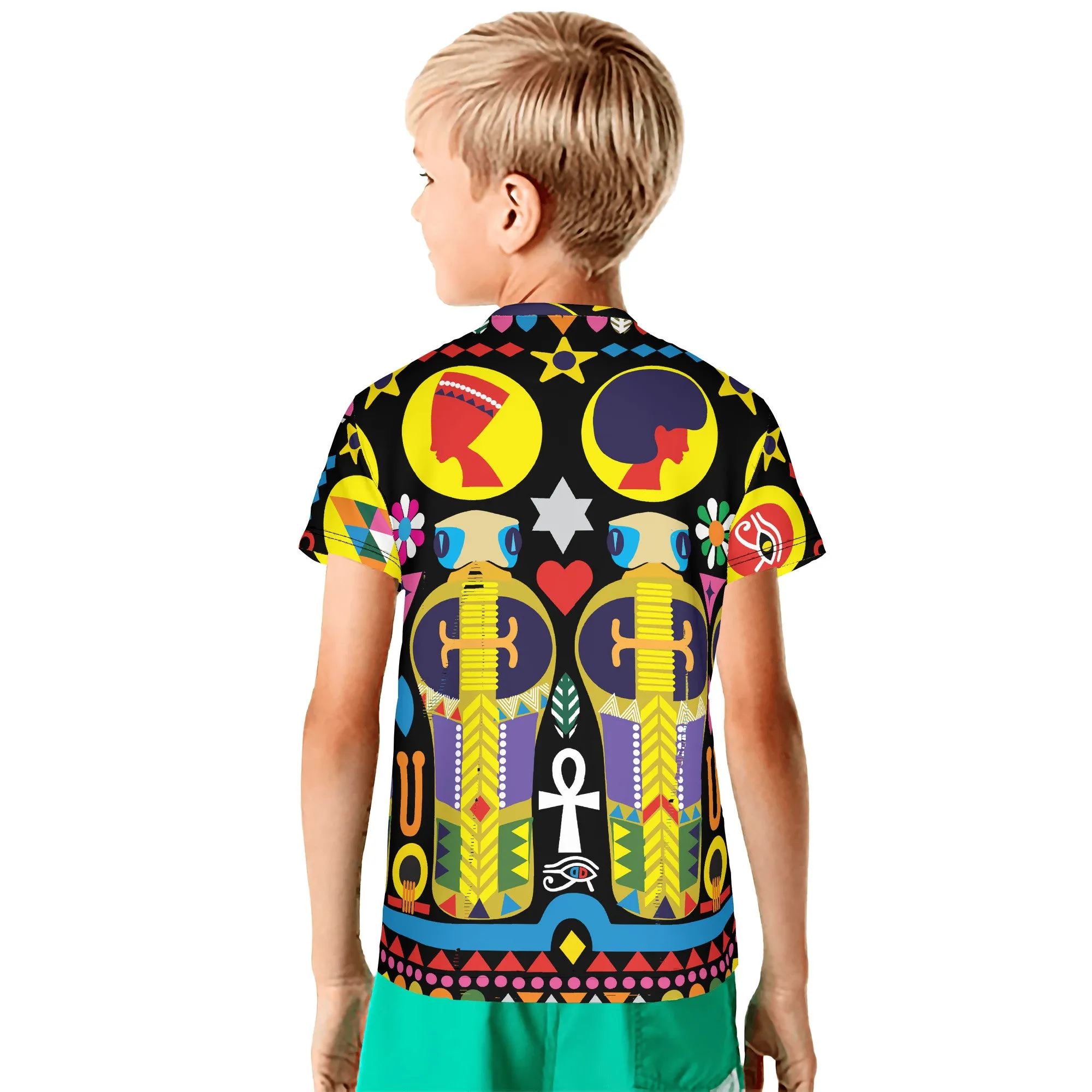 Tut's Royal Snakes kids All-Over Print T-Shirt