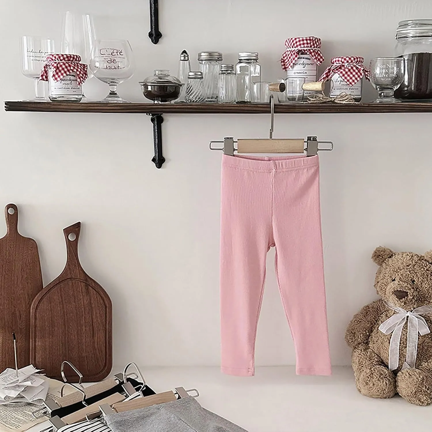 Unisex Toddler Boys Girls Cotton Sweatpants Casual Elastic Waist Sports Jogger Bottoms Pants Athletic Soft Trousers