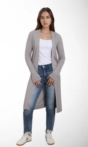 Women Knitted Cardigan (Grey)