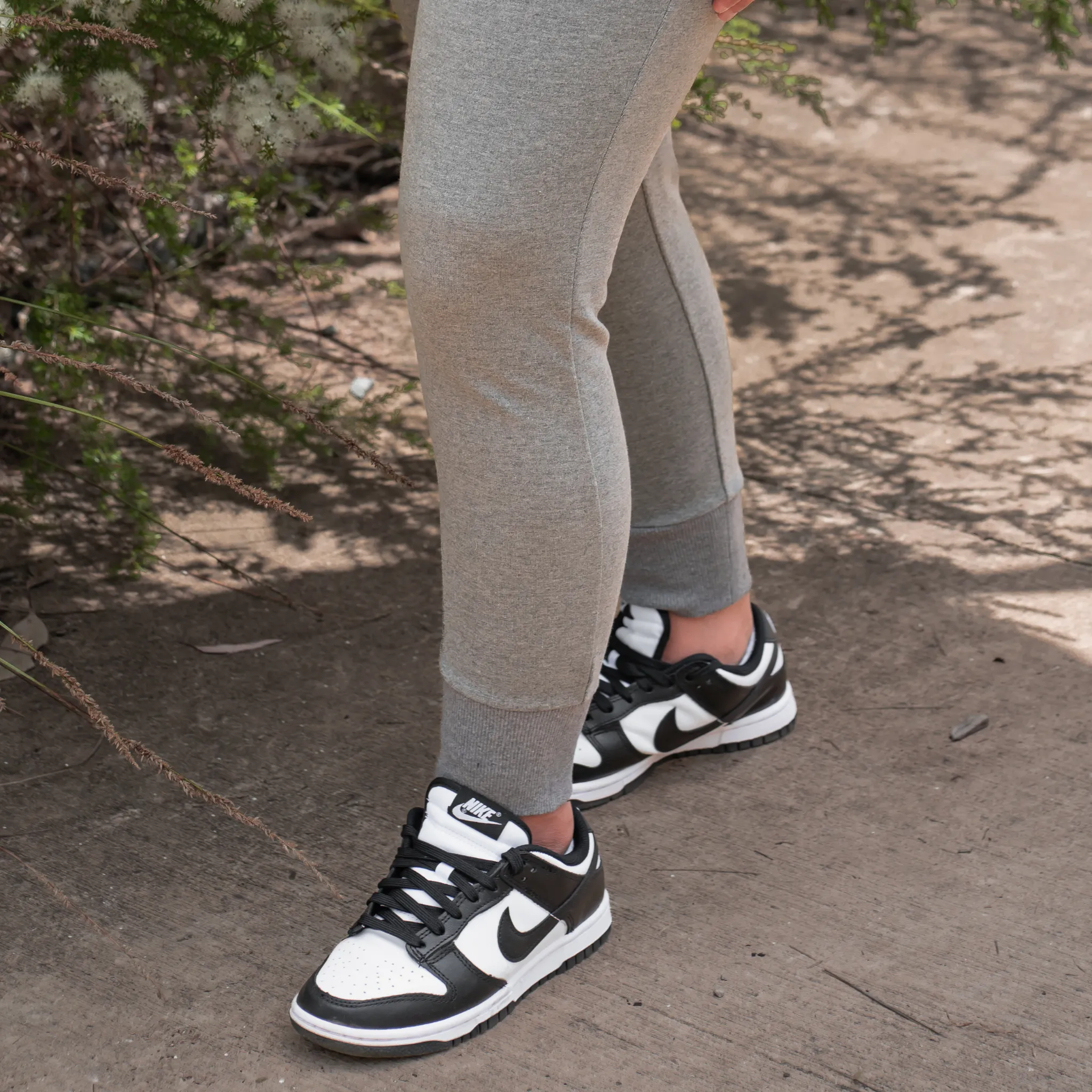 Women's Cropped Trackies - Black
