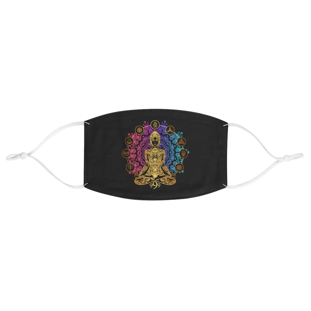 Yoga Spiritual Meditation Reusable Cloth Face Mask - Release 999 Angel Number